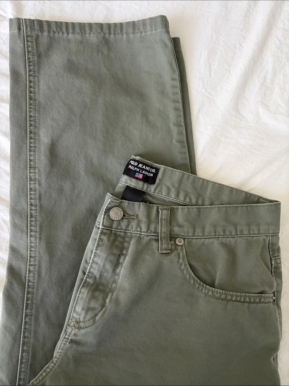 Polo by Ralph Lauren Straight VINTAGE Olive Pants sz. 8